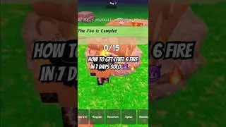 TUT ON HOW TO GET LEVEL 6 FIRE SOLO 😈 #roblox #99nightintheforest #tutorial #robloxfyp #fyp
