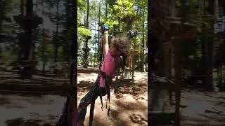Zipping by TreeRunner Raleigh!