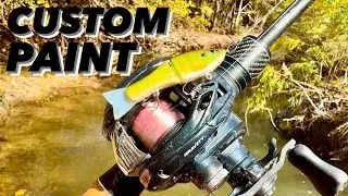 CUSTOM TINY GLIDE & Jerkbait Creek ACTION! |Fort Worth BFS Angling|