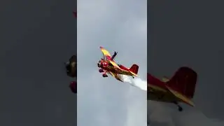 Wingwalker!  Would You Dare to Stand on Top of a Flying Airplane?  #airplane #aviation #airshow