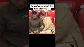 Son Heung-min Tears Up After Seeing Parents in the Stands 🥹❤️ #sonheungmin  #손흥민 #europaleague