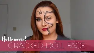 Cracked Doll Face Makeup - Halloween 2016 &bull; Brunismos