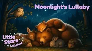 Moonlight&rsquo;s Lullaby &ndash; Gentle Bedtime Song | Forest Animals Sleeping Beneath the Moon
