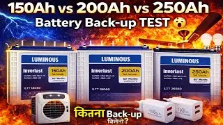 If we use 1 Cooler, 1 fan, 2 LED bulbs, or 2 chargers on a 150AH, 200AH, or 250AH battery, how mu...
