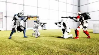Fallout 4 NPC Battle - Clone Troopers Vs. Stormtroopers