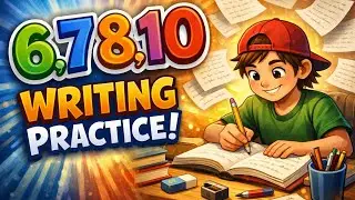 Kids Learning practicing writing numbers 678910@EduBloomofficial #viral 