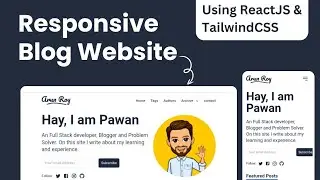 Responsive Blog Website Using ReactJS, Vite & Tailwind CSS | Hosted on Vercel | Code With Pawan