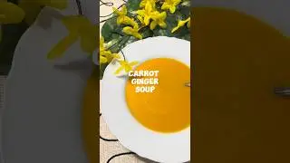 Golden Glow Soup! ✨🥕🔥 #HealthyDelicious #food #youtubeshorts