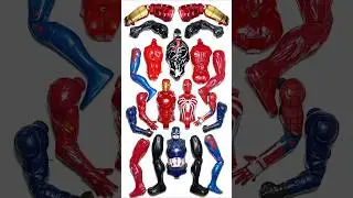 Spiderman, Venom, Captain America, Ironman - Avengers Toys. #avengers