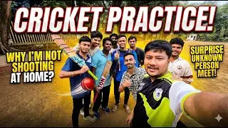 Ghar pe Video kyu nahi bana raha? 🤐 | Cricket Practice & Surprise Meet 🏏✨ #cricket #vlog #friends