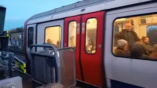 Trainspotting in Ruislip Metropolitan Line S8 Stock 21055/21056 Uxbridge to Aldgate All Stations
