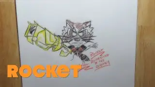 How to Draw Best Popular Guardians of the Galaxy Rocket Art - Lana3LW