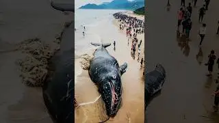 Giant Dead Whale 🐋: AeroKnight AI Art || #shorts #whale #death #aiart #nature #creature