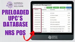 NRS POS Preloaded UPC's Database Tutorial