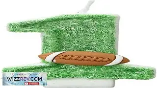 Football Birthday Number Candles for Cake Green Number 1 Candle 1st Football