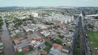 Enchente no vale do rio dos sinos - Novo Hamburgo e São Leopoldo