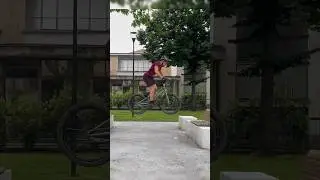 Unpredictable line with a big gap to front #street #trial #bike #mtb #balance #bmx #viral #skills