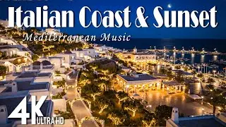 🌊 Mediterranean Seaside Bliss | Relaxing Italian Coastal Music & Beautiful Ocean Views
