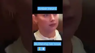 Amber Heard Blow-ing her nose