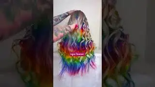 #highlights #hairstyle #haircolour #haircutting #rainbow #goldenhighlights #hairsalon