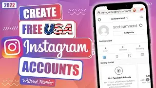 Как создать аккаунт в Instagram в США 🇺🇸 без номера телефона в 2023 году