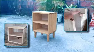 terminei de fazer a mesa de cabeceira de pallet