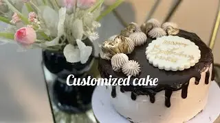 Customized cake for order 🌷🌸/grandma kitchen # yum # YouTube #cakesidras