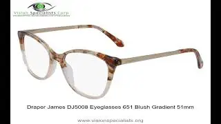Draper James DJ5008 Eyeglasses 651 Blush Gradient 51mm