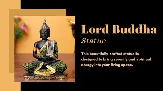 Lord Buddha Idol Statue for Home Decor - 6.5 Inch