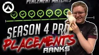 PROS GET THE SEASON 4 RANKS! - Overwatch Pro Placement Ranks Comilation Pt.1