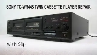 Sony TC-WR445 Twin Cassette Deck Player Repair | With Slip