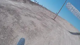 POV train Hell Track roll in, I crash on the jump