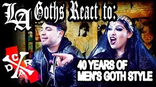 LA Goths react to 40 Years of Men's Goth Style | Victoria Fashen