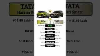 TATA Harrier Pure Vs TATA Safari Smart #technnu