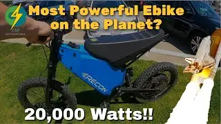 Обзор электровелосипеда CAB Motorworks RECON | 20 000 Вт ЧИСТОЙ ЭЛЕКТРОЭНЕРГИИ!!