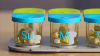 Sagely SMART Weekly Pill Organizer with Smartphone Reminder
