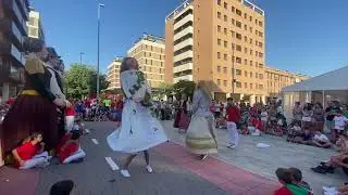 Despedida Gigantes de Artica 2023. Fiestas Artica 2023. Vals Gigantes Berriosuso. Basajaun. OIER🙂