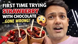 First Time Trying Strawberry with Chocolate | Gone Wrong 😅🍓🍫