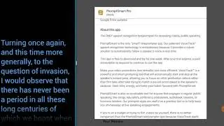 PromptSmart Pro (Android) Split Screen Demo