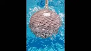 BASS SoundBeat Waterproof IPX7 Portable Bluetooth Speaker. Enjoy time in swimming pool!