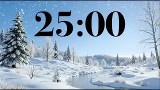 25 Minute New Year Reset Timer ❄️ Peaceful Winter Piano Music for January Focus & Study