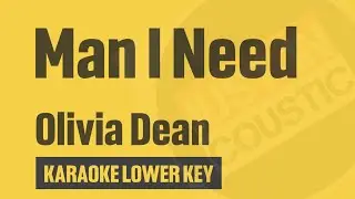 Olivia Dean - Man I Need Karaoke (LOWER KEY)