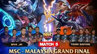 MSC MALAYSIA FINAL MATCH 5 : MYA JR VS TEAM SAIYAN - Mobile Legends MSC
