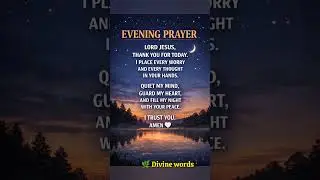 Evening Prayer for Peace 🌙 | Trust God Tonight#shorts