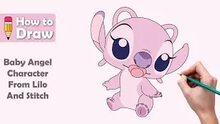 🎨 How to Draw Baby Angel from Lilo & Stitch 🧚&zwj;♀️ | Step-by-Step Tutorial #Drawing #Disney #Art