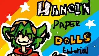 Hanging paper dolls tutorial! 💥💥💥💥
