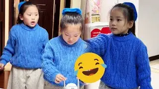 双胞胎搞笑日常！姐姐犯错挨打，却找妹妹顶包#双胞胎