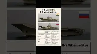 INS Vikrant vs INS Vikramaditya | Indian Navy Power #Shorts #IndianNavy #INSVikrant #INSVikramaditya
