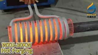 30KW Induction Forging Machine Steel Rods Heating Hot Forging With 1100c