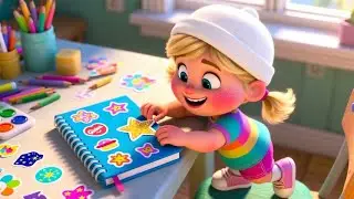 Stickers Song | Fun Learning & Creative Nursery Rhyme for Kids | Sing-Along Songs for Children
